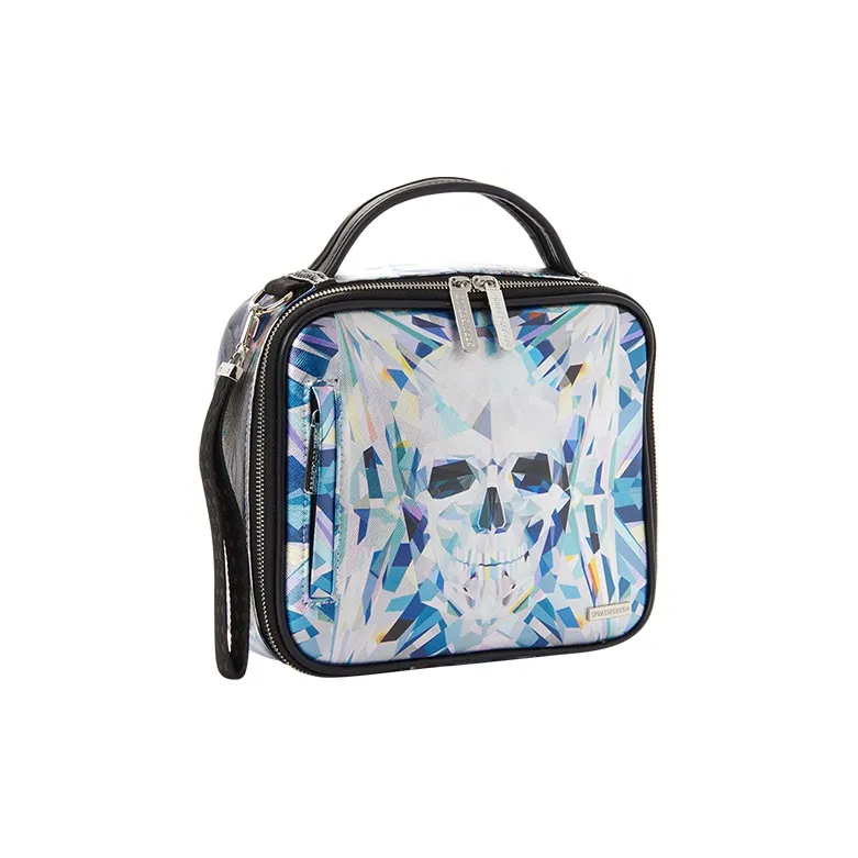 SPRAYGROUND Artificial Leather Small Square Handbag Unisex Heather Gray-2