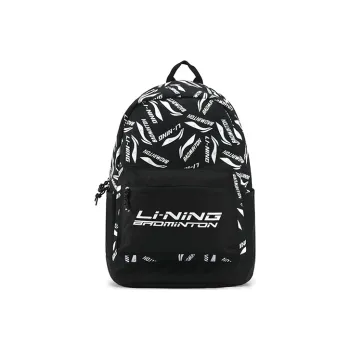 LiNing Fabric Backpack Regular Unisex Black White