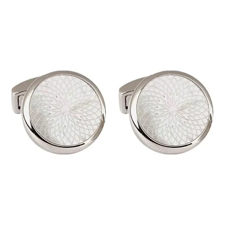 MUSTKOO Cufflinks Unisex Mother Of Pearl-1