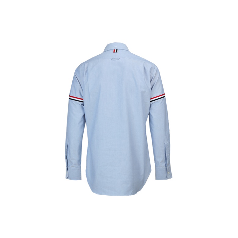 ■THOM BROWNE■ RWB Point Shirt One Piece Light Blue FDS002E Thom Browne RWB Stripe Cotton Shirt | Blue | FARFETCH TH