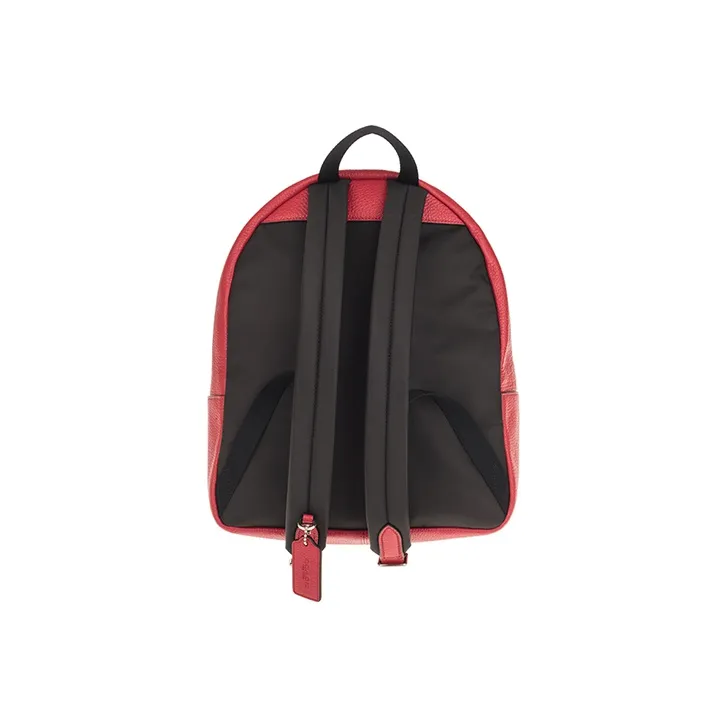 COACH Charlie Cow Leather Backpack Tubas Women's Red-2