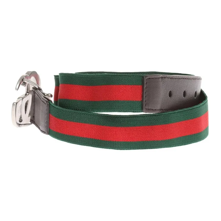GUCCI Web Double G Buckle Belt-2