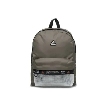 Vans Polyester Backpack Regular Unisex Gray Green