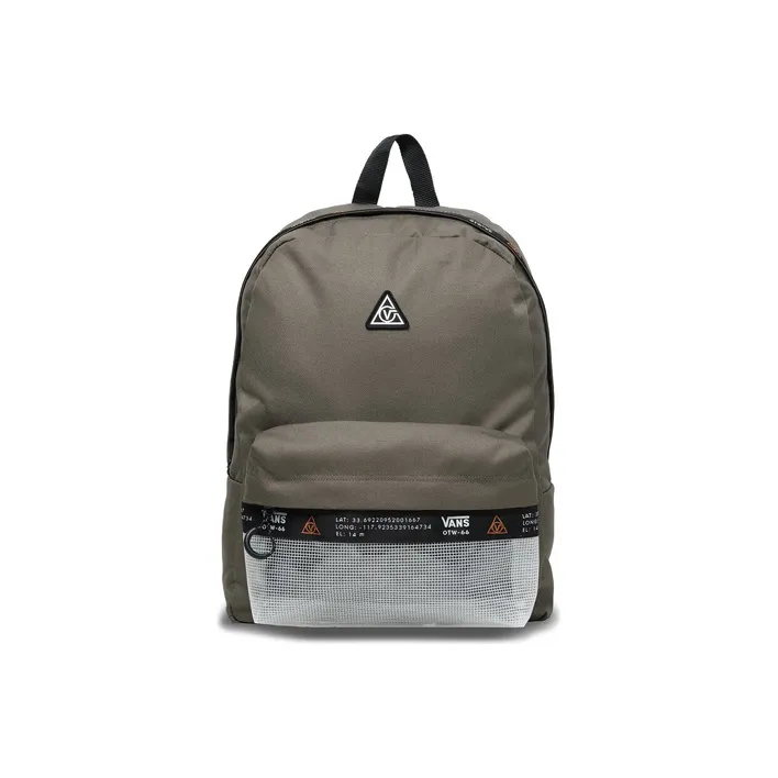 Vans Polyester Backpack Regular Unisex Gray Green-0