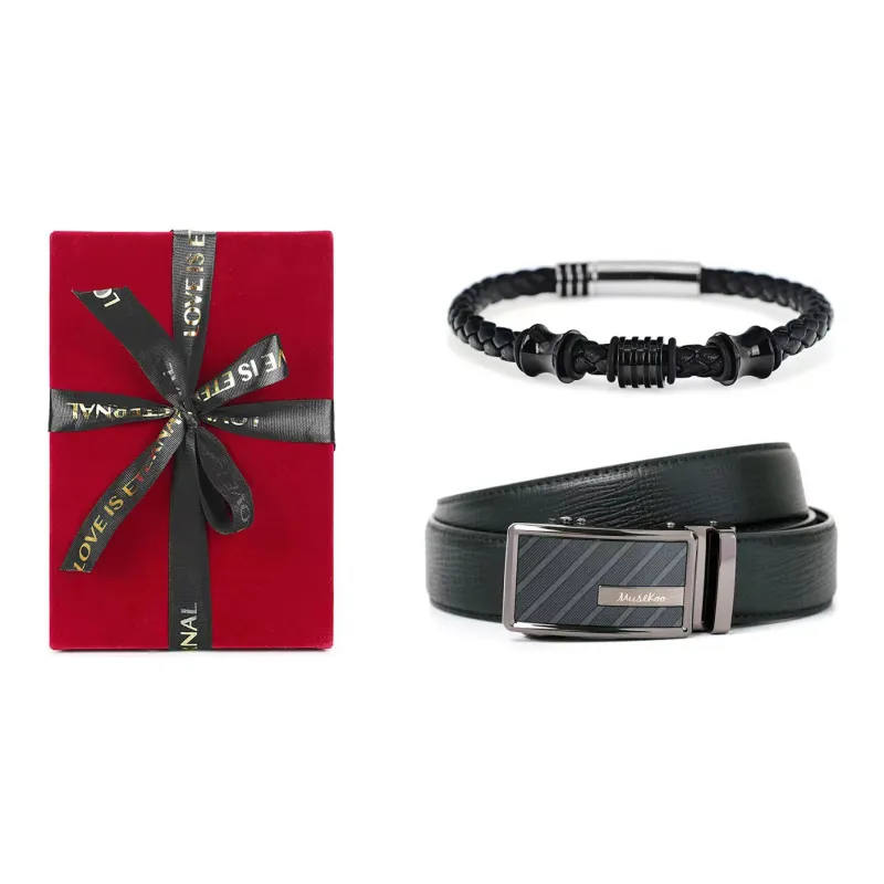 MUSTKOO Leather Belts Men-4