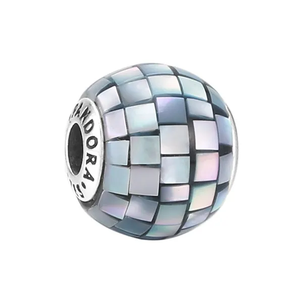 Pandora 925 Sterling Silver Beads Women's Blue-0