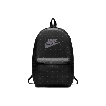 Nike Heritage Polyester Backpack Regular Unisex Black Gray