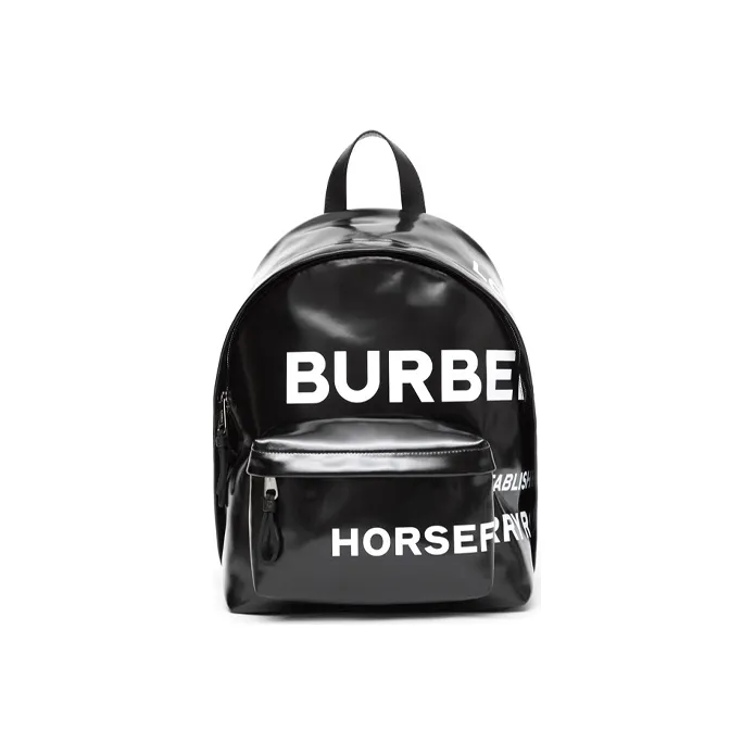 Burberry Horseferry Canvas Backpack Unisex Black-0