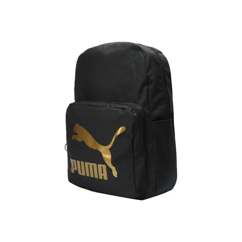 PUMA Originals Urban Fabric Backpack Regular Unisex Black/Gold-0