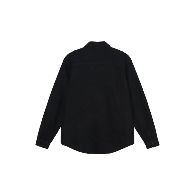 Stussy Textured Wool Cpo Long Sleeve Shirt-1