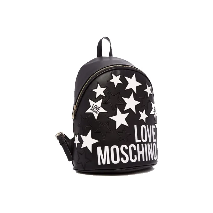 MOSCHINO Synthetic Leather Backpack Women's Black-1