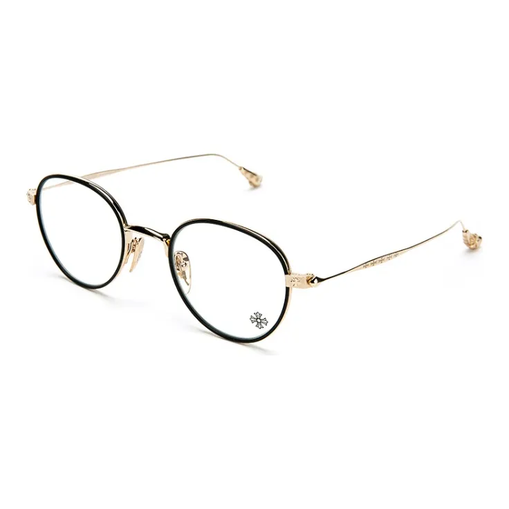 Chrome Hearts Alloy Round Eyeglass Frames Unisex-1