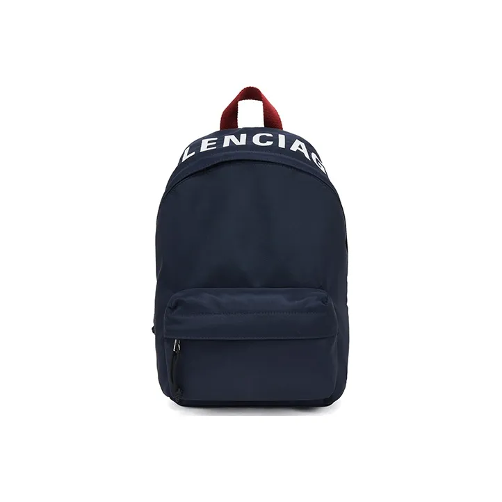 Balenciaga Nylon Backpack Unisex Dark Blue-0