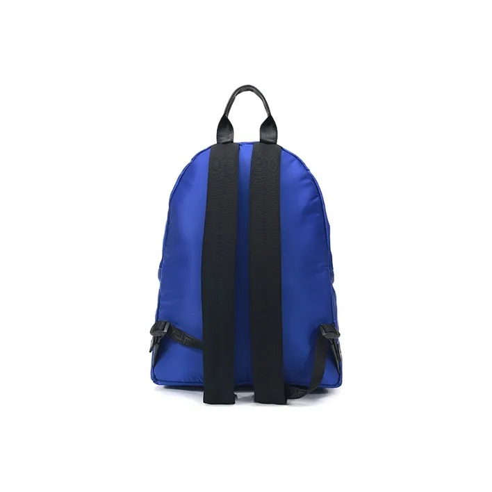 VERSACE Fabric Backpack Regular Men's Blue-3