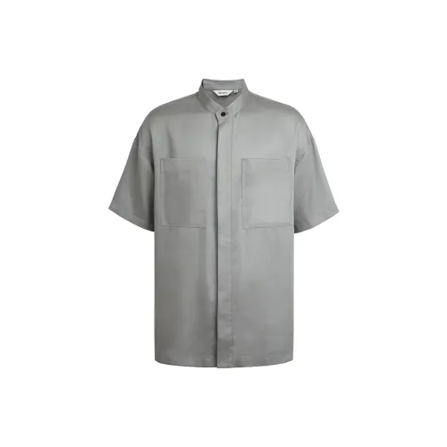 OPICLOTH Shirts Unisex Light Gray