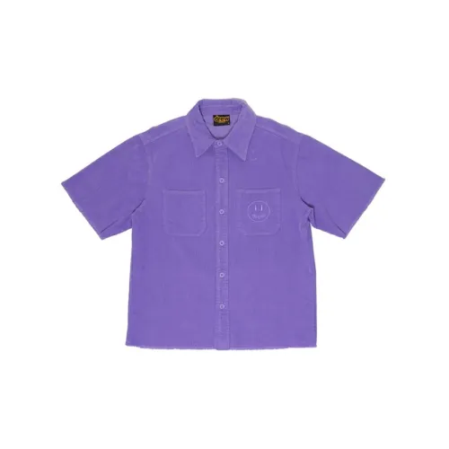 Drew House Smiley Collection Shirts Unisex Lavender