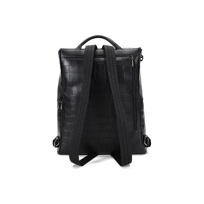 LONGCHAMP Croco Block Backpacks-3