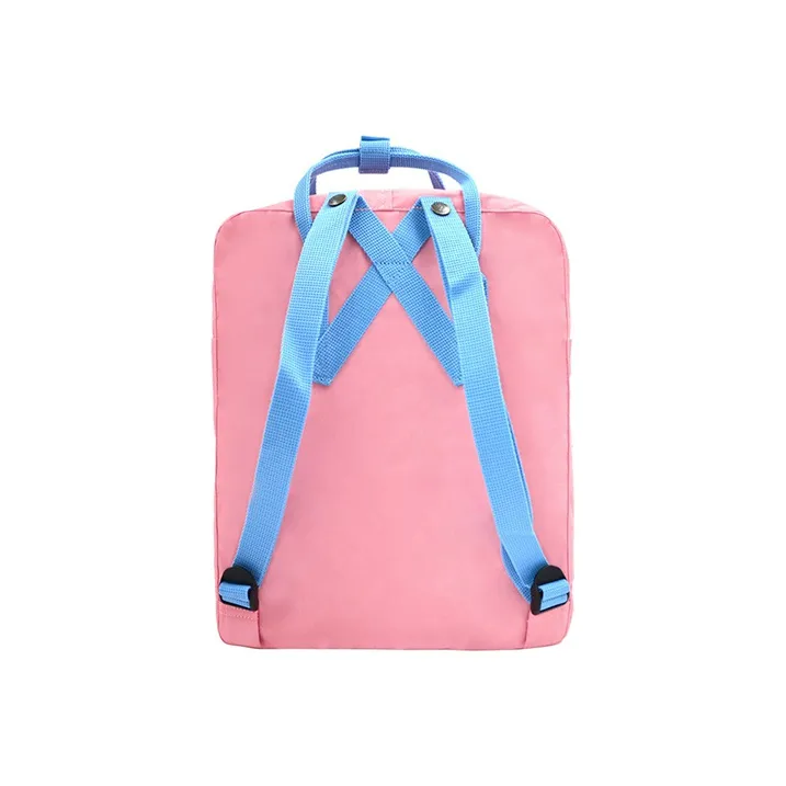 Fjallraven Kanken Fabric Backpack Regular Women's Light Pink/Air Force Blue-3