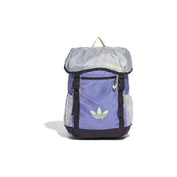 Adidas Originals Polyester Backpack Trumpets Unisex Purple/Halo Silver/Signal Green