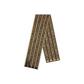 VERSACE JEANS COUTURE Knit Scarves Men Black Print