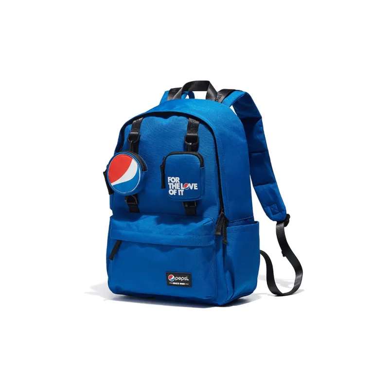 Pepsi Nylon Fabric Backpack Regular Unisex Indigo/Black-1