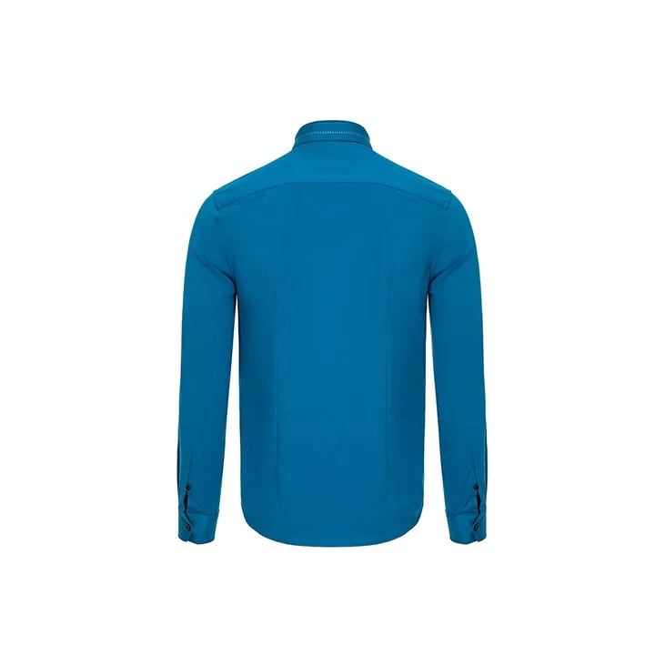 DAVID NAMAN Shirts Men Lake Blue-1