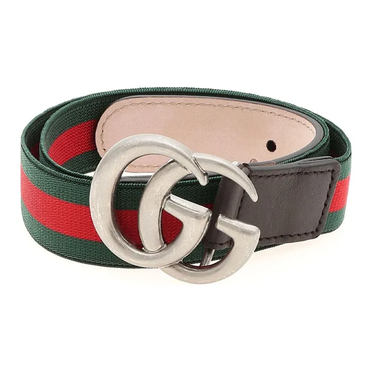 GUCCI Web Double G Buckle Belt-1