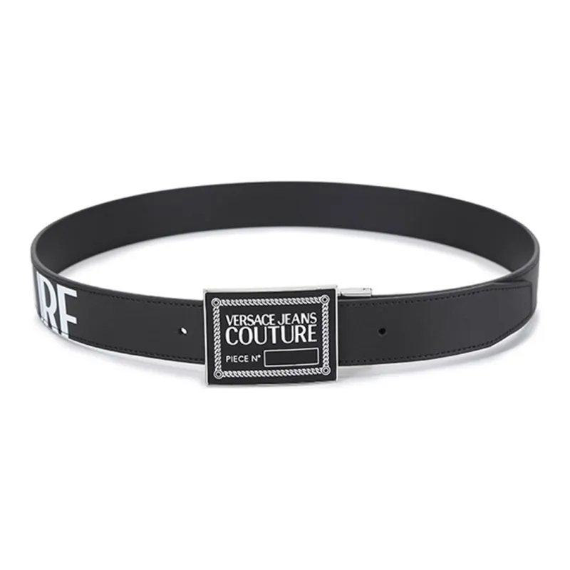 VERSACE JEANS COUTURE Leather Belts Men Black-2