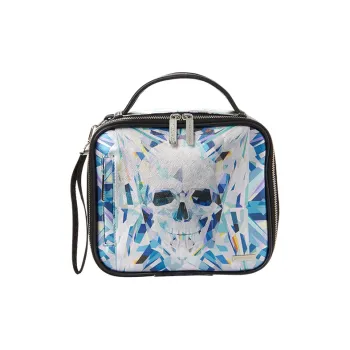 SPRAYGROUND Artificial Leather Small Square Handbag Unisex Heather Gray