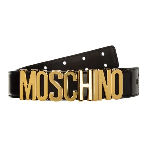 MOSCHINO Leather Belts Women's Black