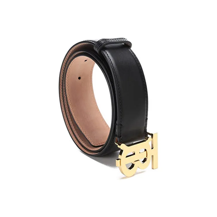 Burberry Leather Belts Women's Black-1