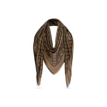 LOUIS VUITTON Silk Blend Knit Scarves Women's