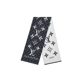 LOUIS VUITTON Wool Knit Scarves Unisex