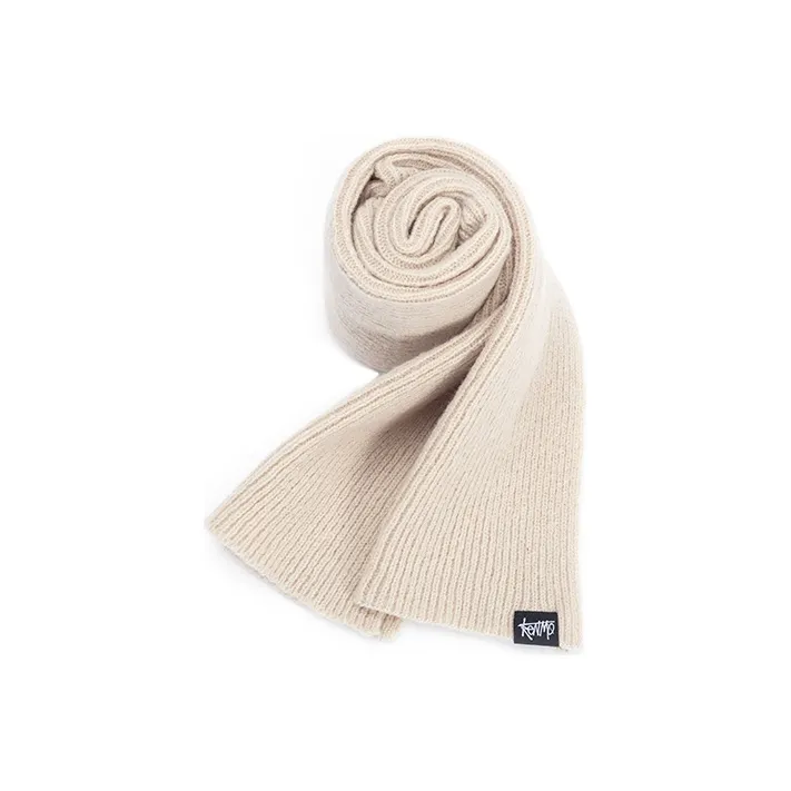 KENMO Knit Scarves Unisex Black/Khaki/Green-12