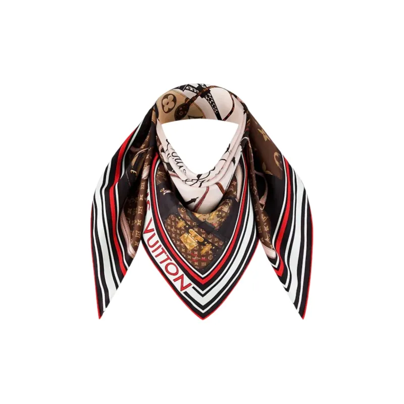 LOUIS VUITTON Silk Scarves Unisex Multicolor - POIZON