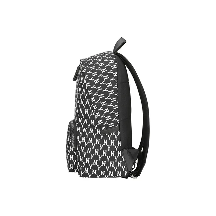MLB Polyester Backpack Large Size Unisex Black White-3