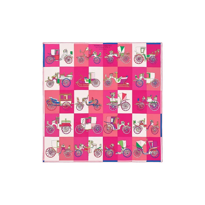 HERMES Silk Scarves Women's Pink-0