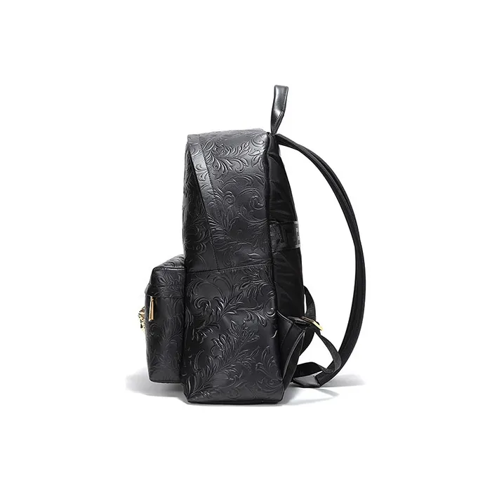 VERSACE Fabric Backpack Men's Black-2