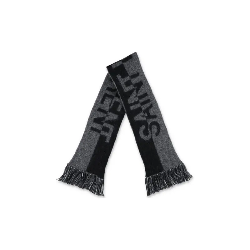 SAINT LAURENT Logo-print Scarf-1