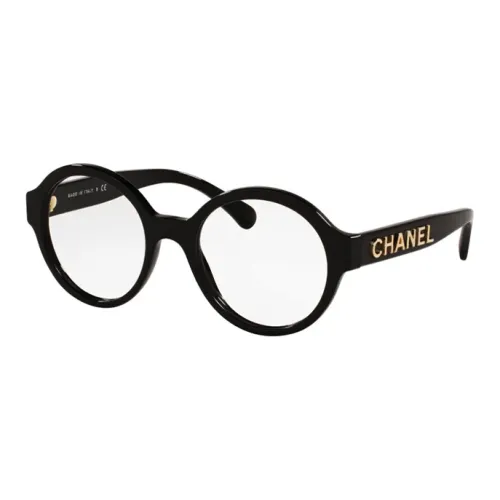 CHANEL Eyeglass Frames Unisex Black