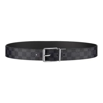 LOUIS VUITTON Belt Reversible Damier Graphite 40 Mm