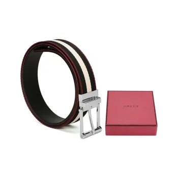 BALLY Leather Belts Men's Width 3.5cm