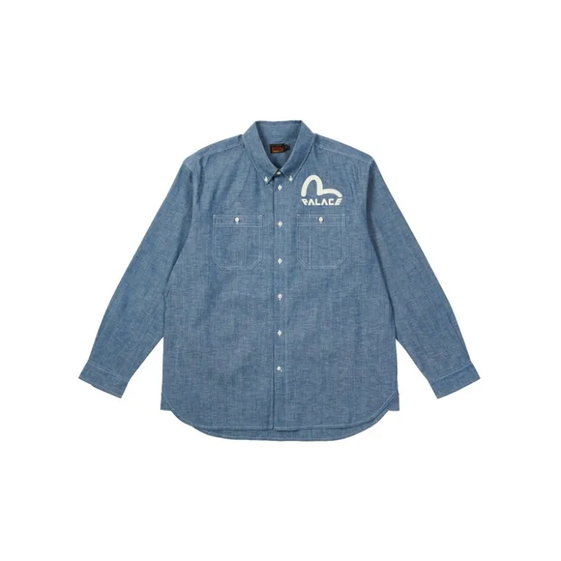 PALACE X Evisu Classic Daicock Denim Shirt-1