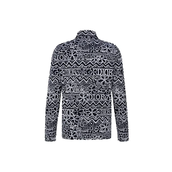 DIOR Quarterly New Products Shirts Men Marine Blue-1