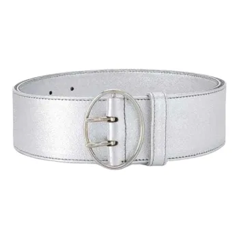 PRADA Leather Belts Unisex Silver