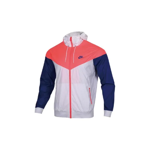 Nike Jacket Men Blue/White Orange