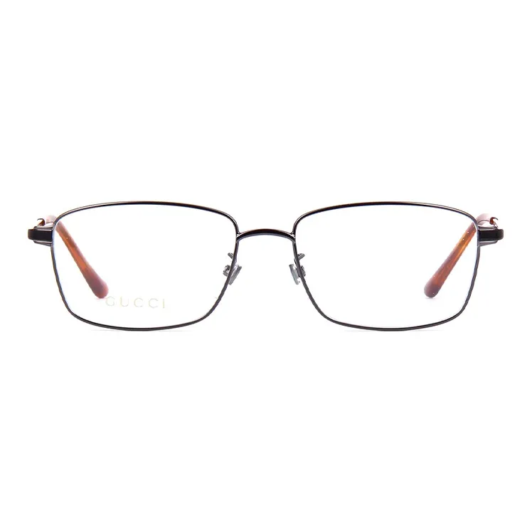 GUCCI Metal Square Eyeglass Frames Unisex-0