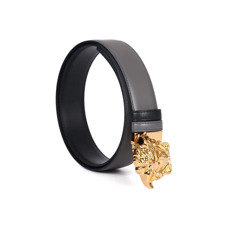 VERSACE La Medusa Reversible Leather Belt-1