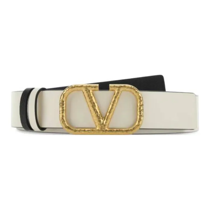 Valentino Leather Belts Unisex White-0
