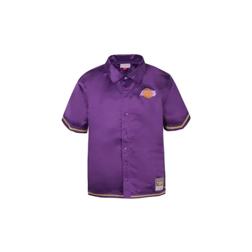 Mitchell Ness Shirts Men Purple